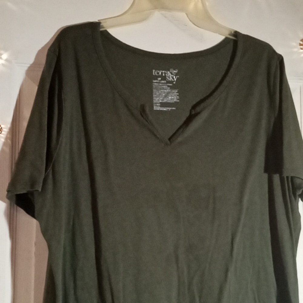 Green v neck